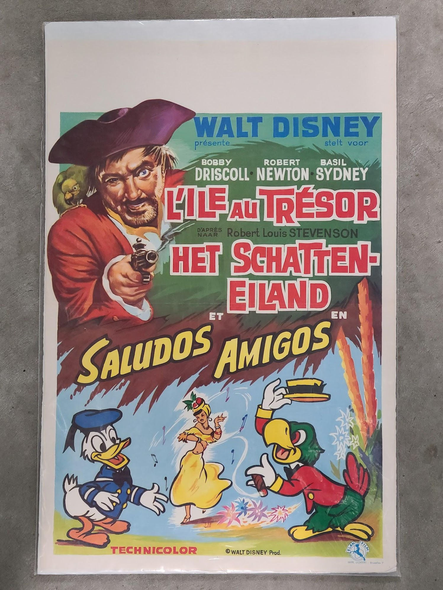 Treasure Island/ Saludos Amigos 1970's Belgium