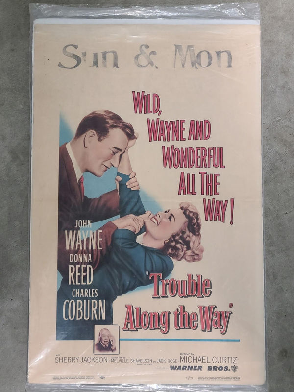 Trouble Along The Way 1953 Window Cards