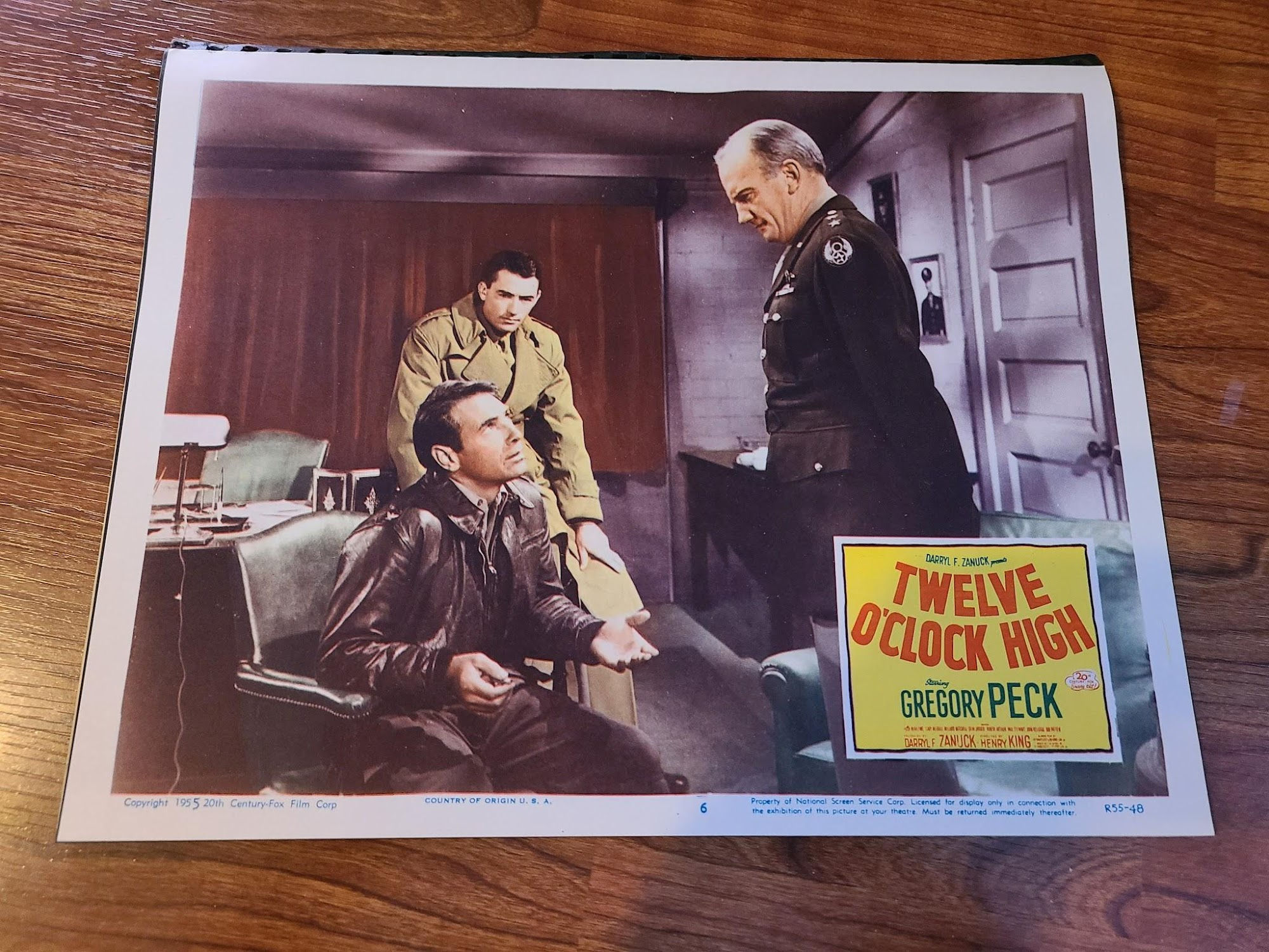 Twelve O'Clock High 1949 Military/Aviation Lobby Cards