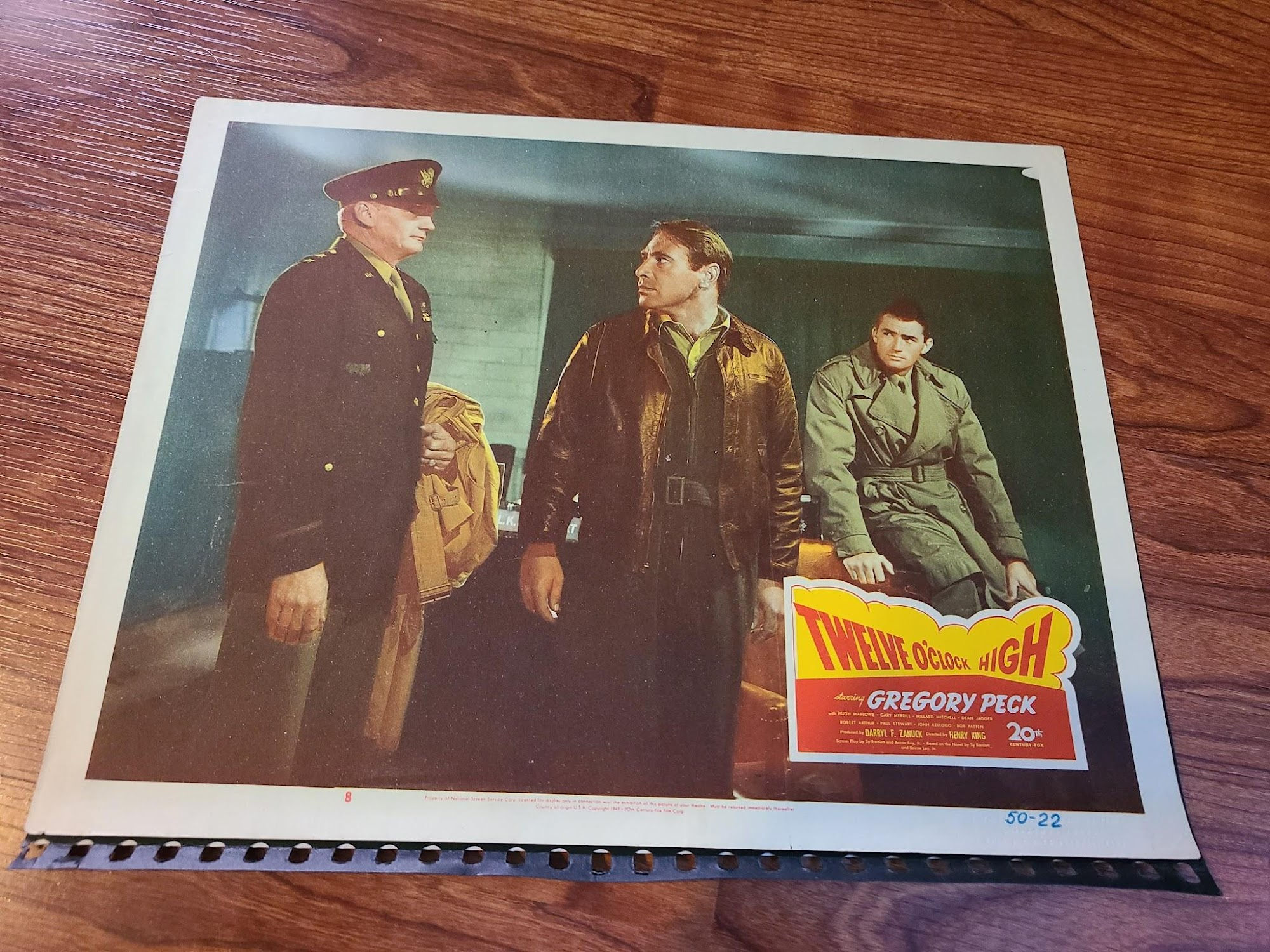 Twelve O'Clock High 1949 Military/Aviation Lobby Cards