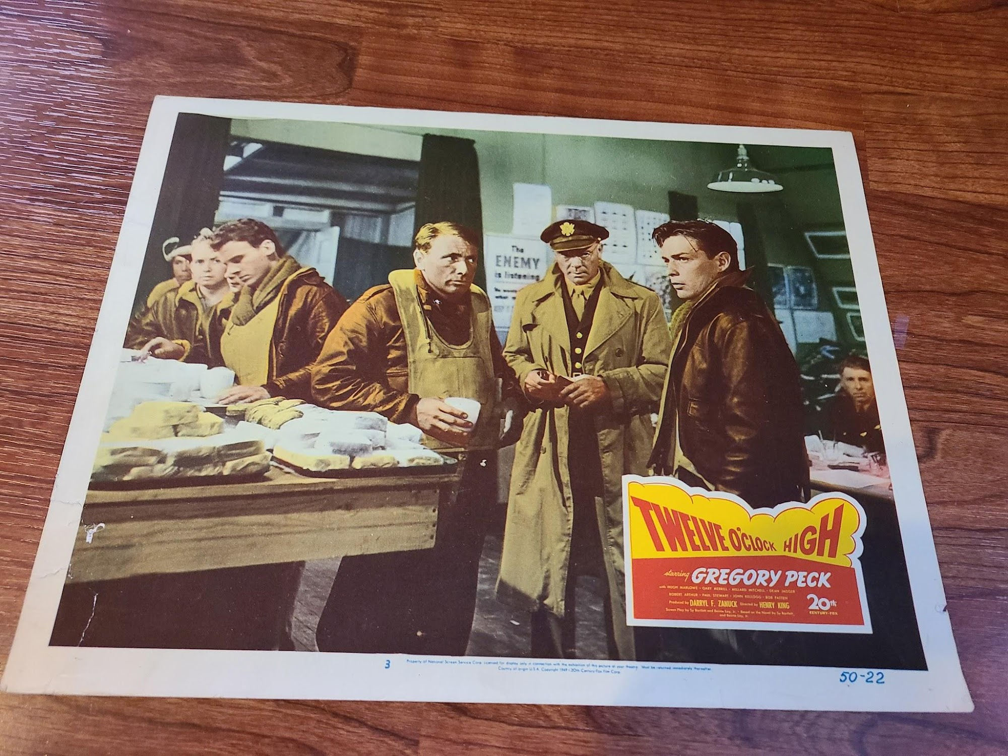 Twelve O'Clock High  Military/Aviation Lobby Cards