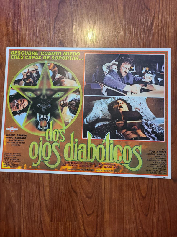 Two Evil Eyes 1990 Mexican Lobby Cards