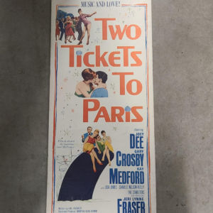 Two Tickets To Paris 1962 Inserts