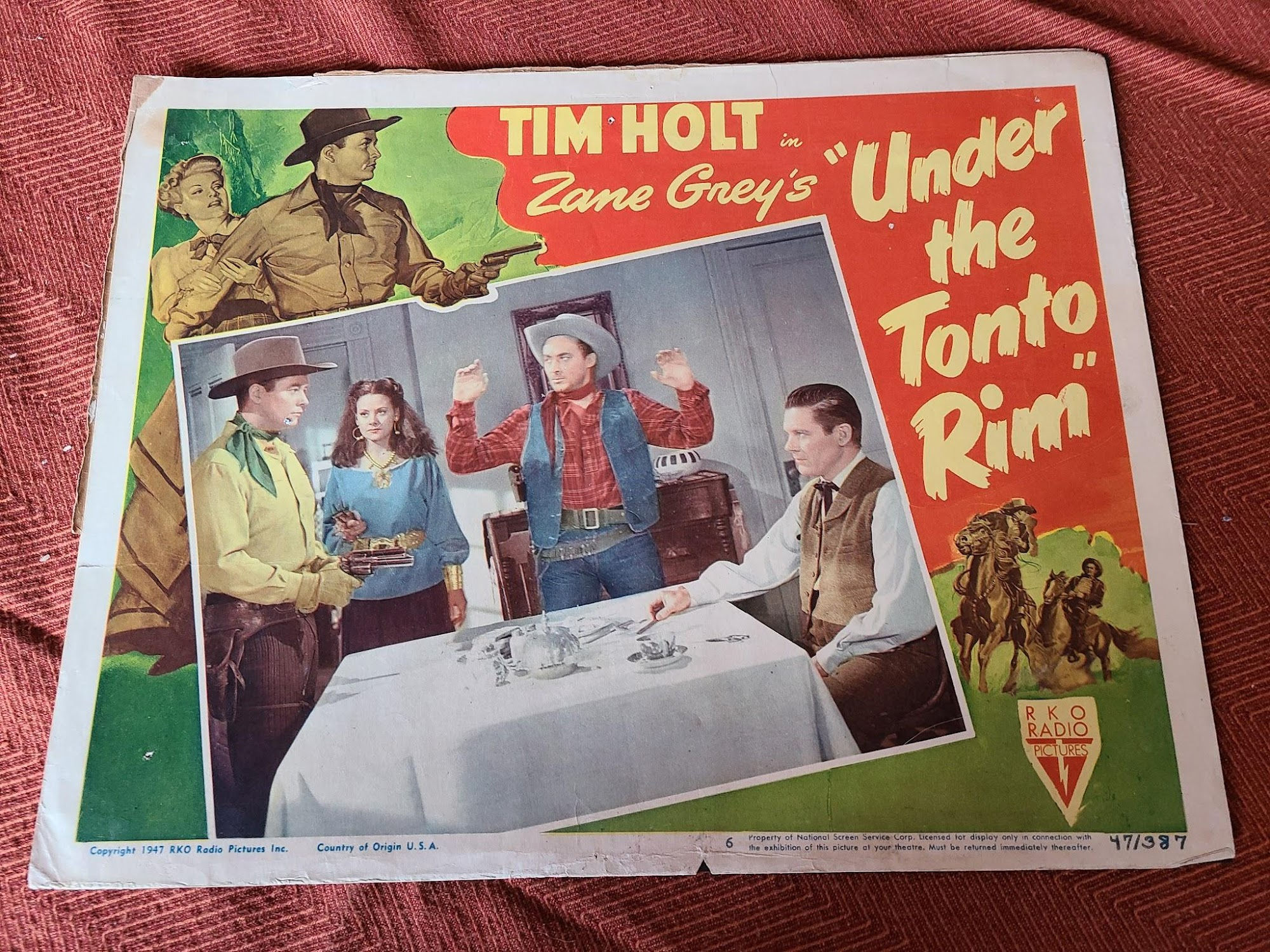 Under The Tonto Rim 1947 Western Lobby Cards