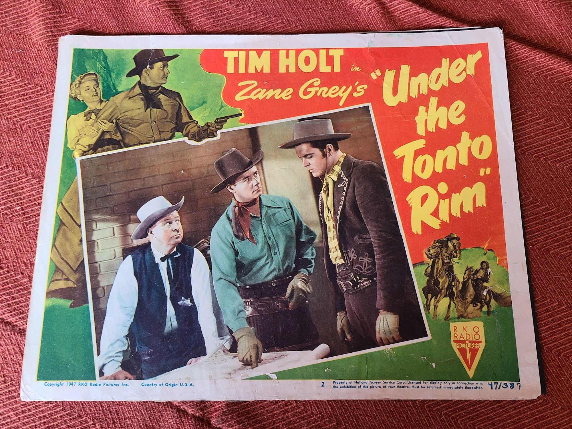 Under The Tonto Rim 1947 Western Lobby Cards