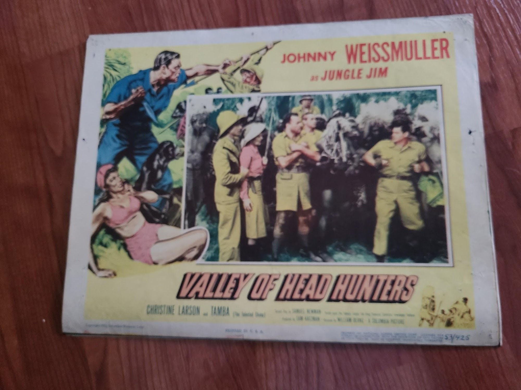 Valley Of Head Hunters 1953 General Lobby Cards