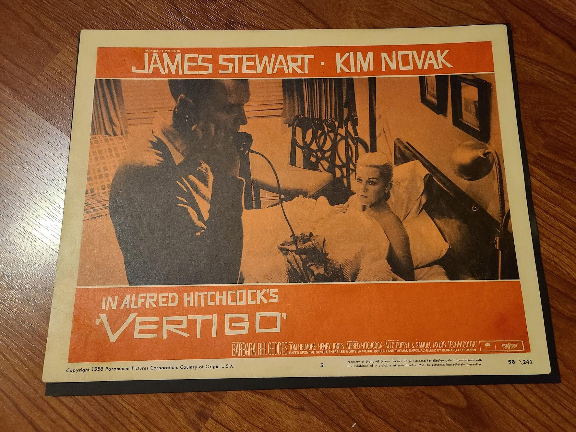Vertigo 1958 General Lobby Cards