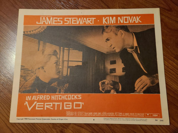 Vertigo 1958 General Lobby Cards