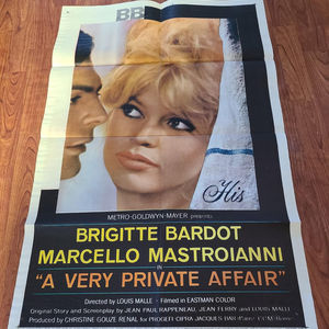 Very Private Affair 1962 1 Sheets/US