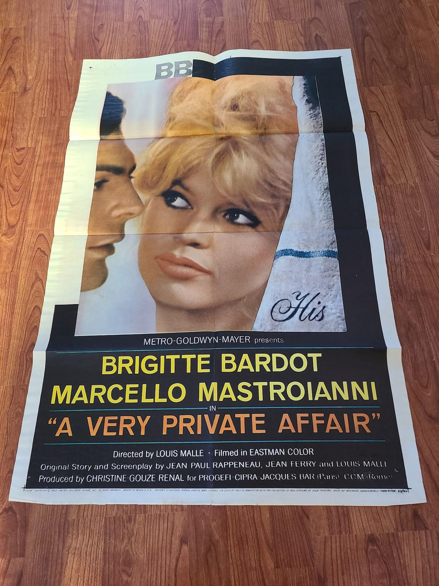 Very Private Affair 1962 1 Sheets/US