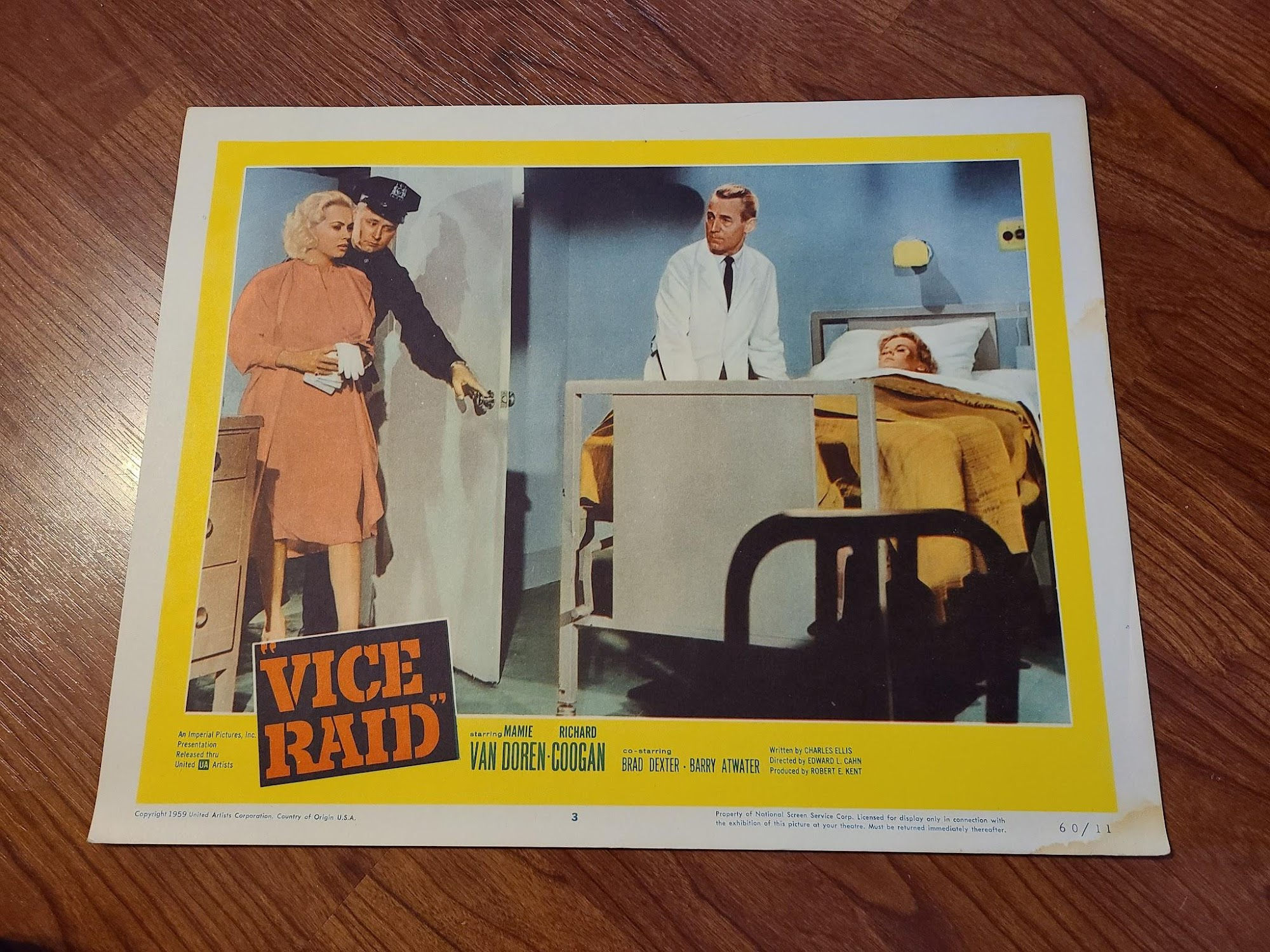 Vice Raid 1960 General Lobby Cards