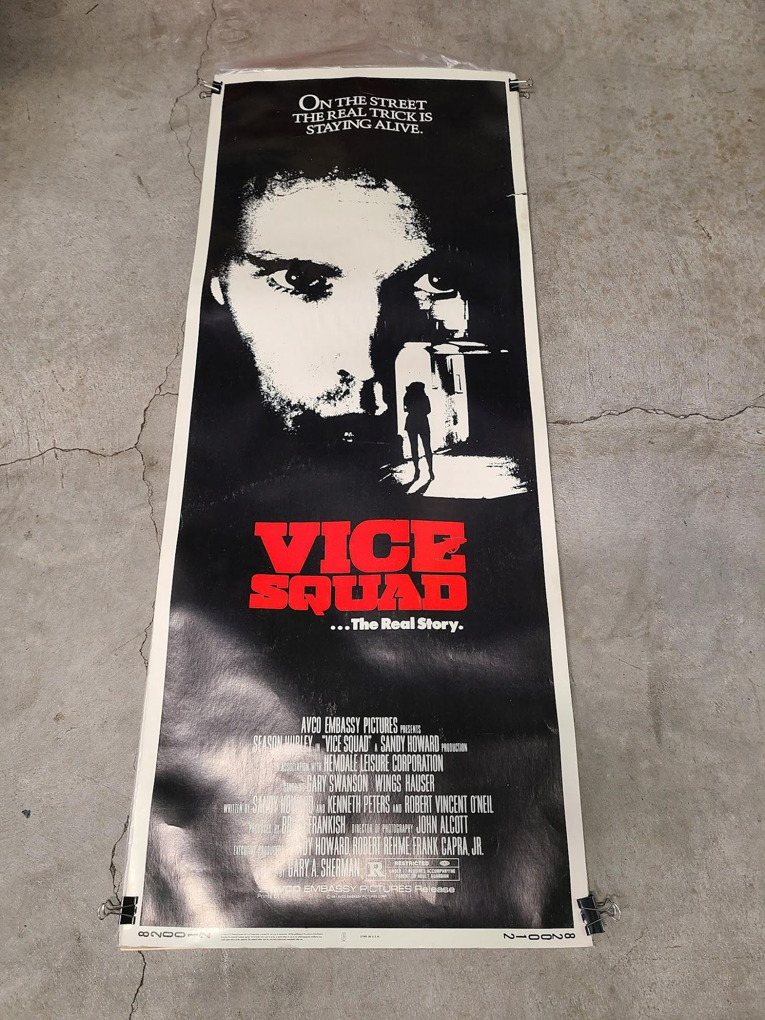 Vice Squad 1982 Inserts
