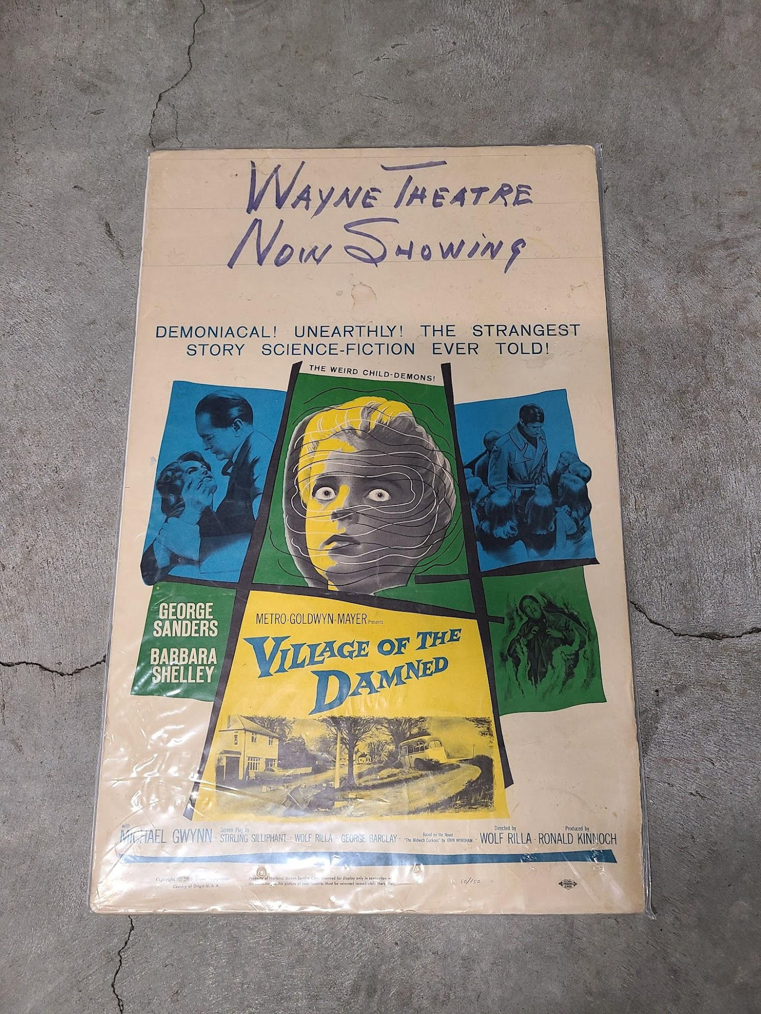 Village Of The Damned 1960 Window Cards