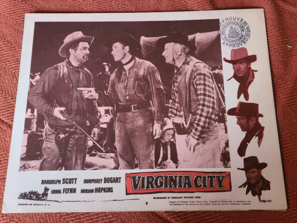 Virginia City 1940 Western Lobby Cards