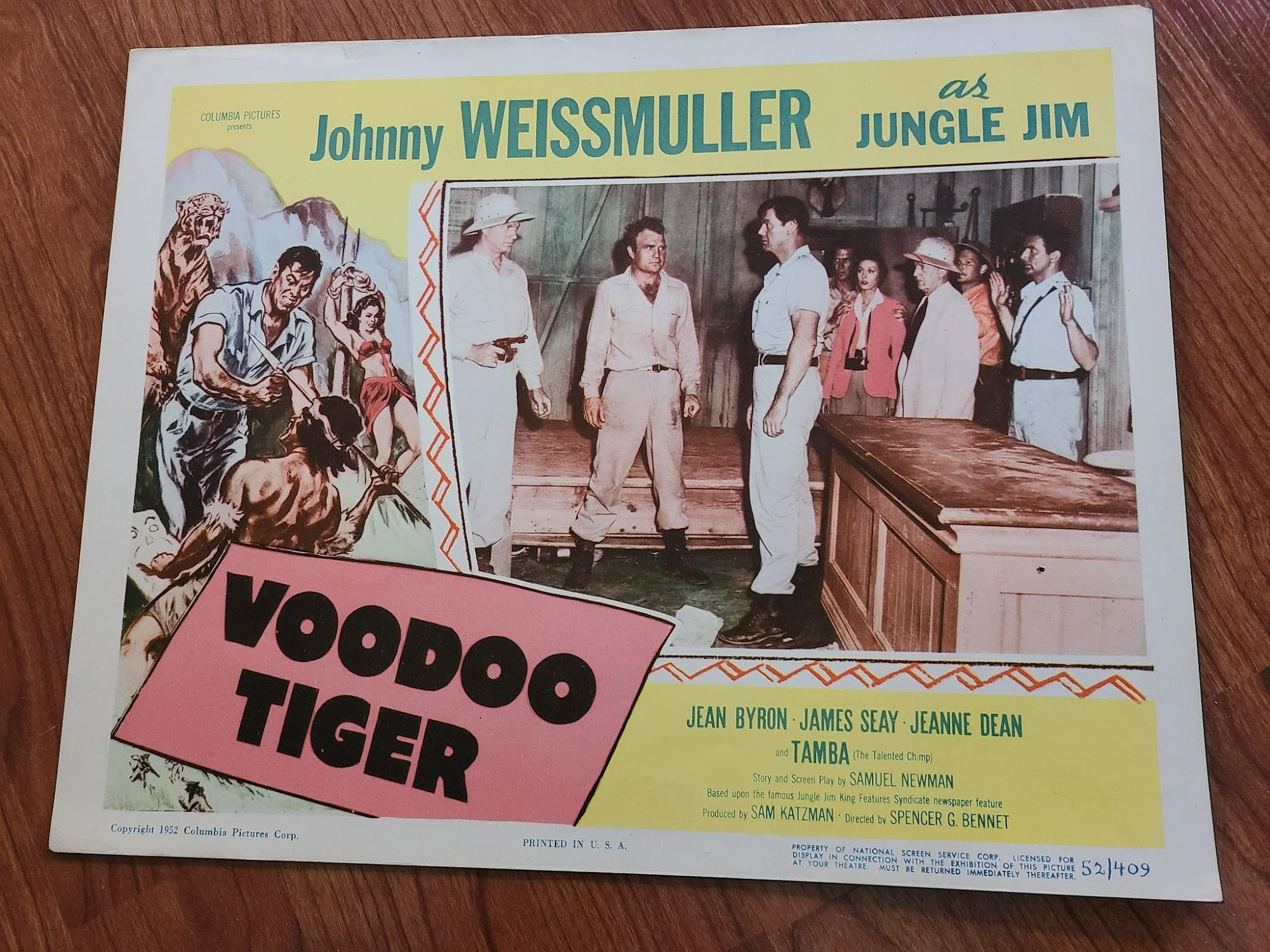 Voodoo Tiger 1952 General Lobby Cards