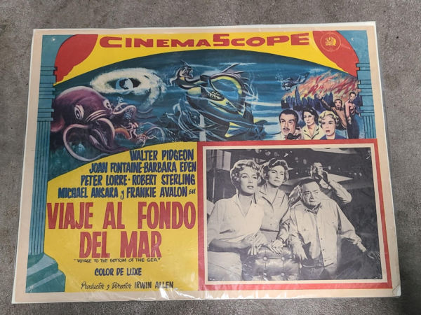 Voyage To The Bottom Of The Sea 1961 Mexican Lobby Cards