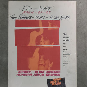Wait Until Dark 1967 Window Cards