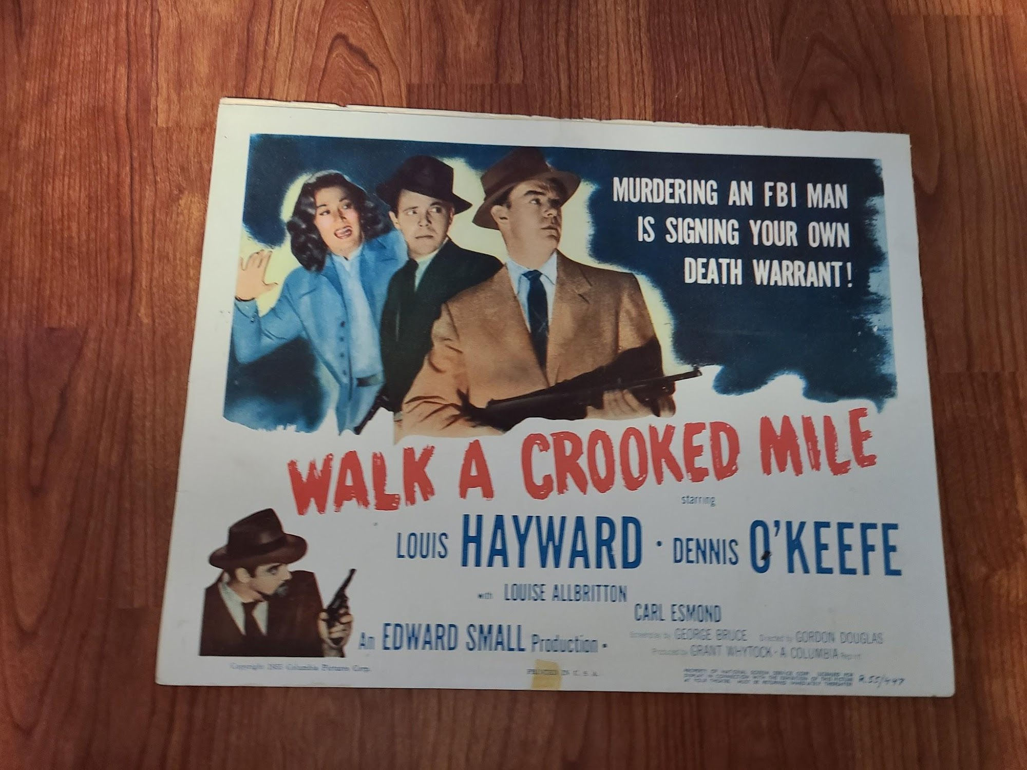 Walk A Crooked Mile 1948 Title Cards