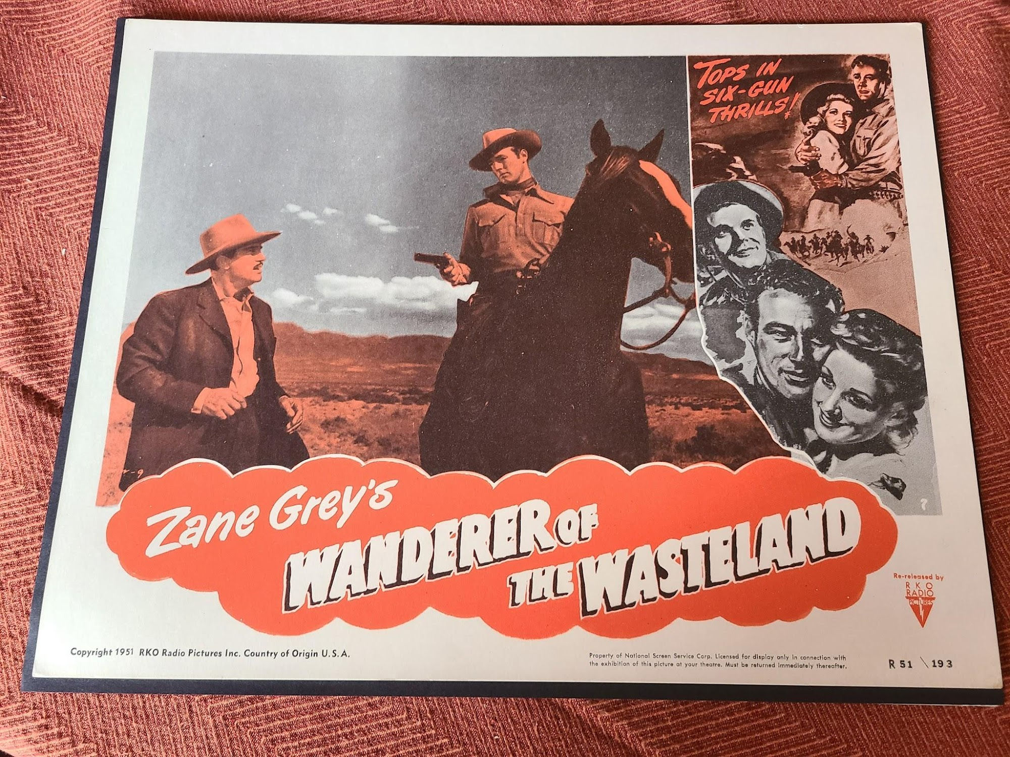 Wanderer Of The Wasteland 1945 Western Lobby Cards
