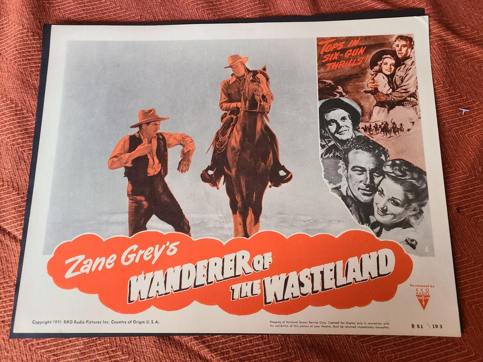 Wanderer Of The Wasteland 1945 Western Lobby Cards