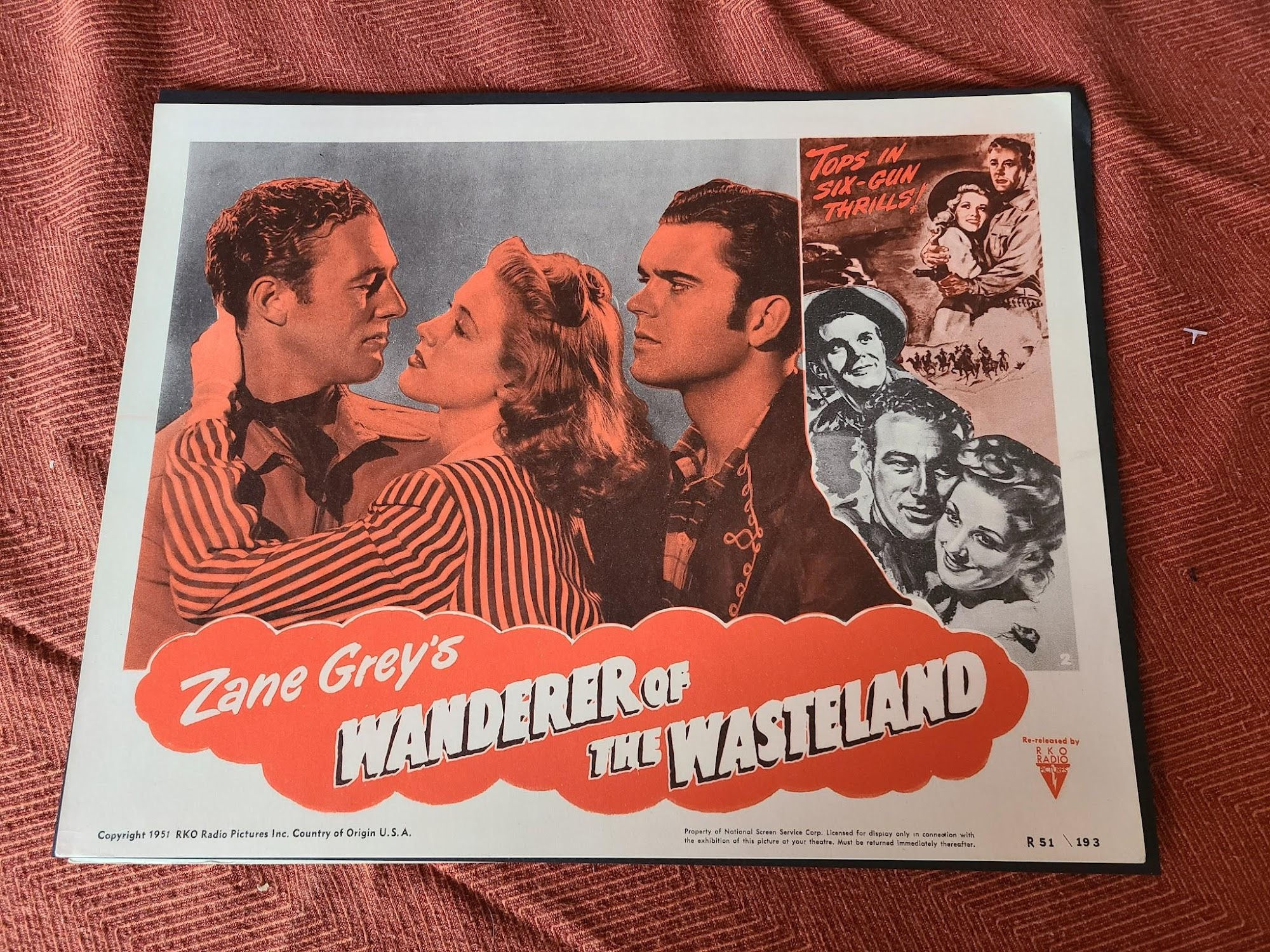 Wanderer Of The Wasteland 1945 Western Lobby Cards