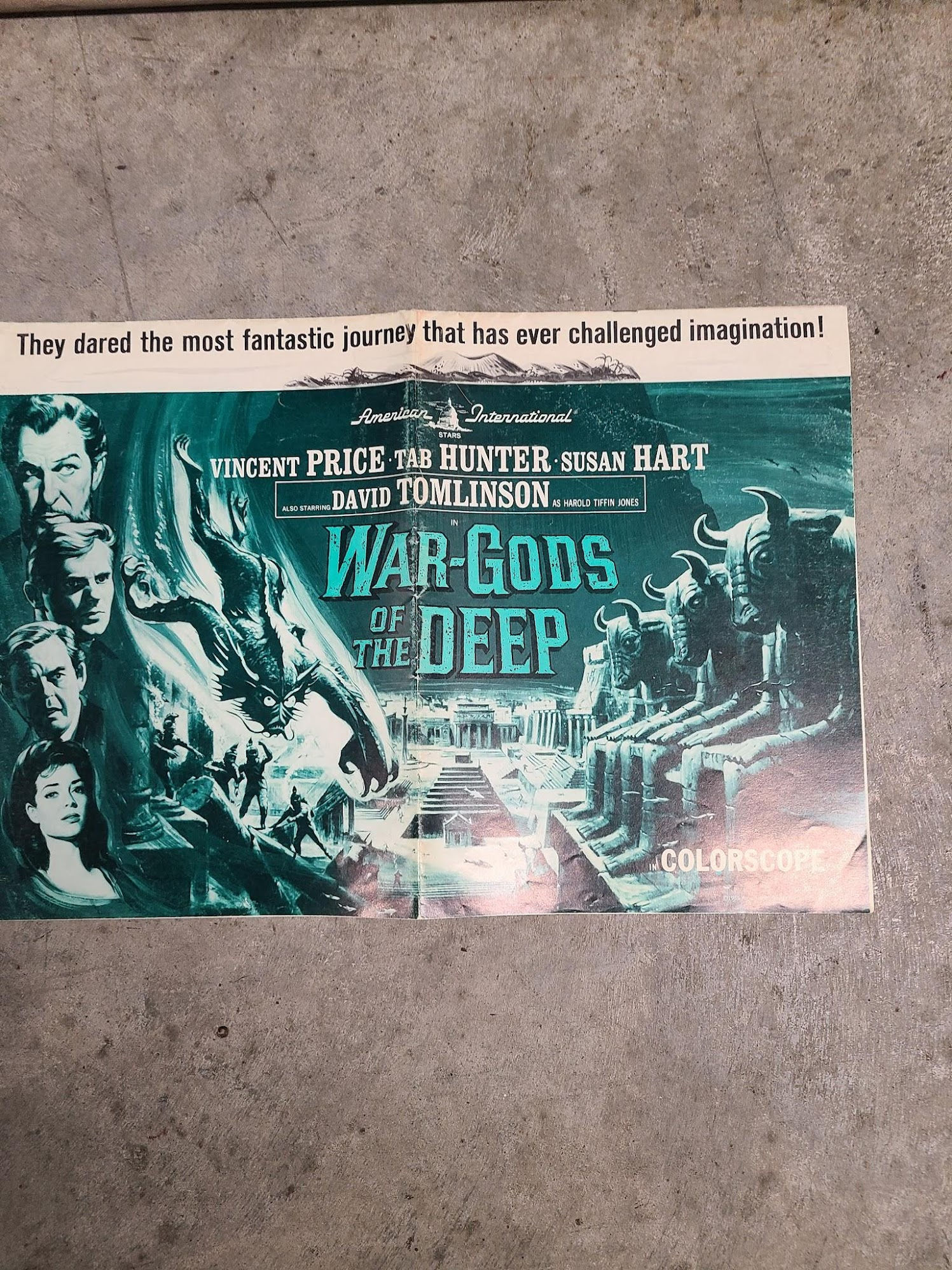 War Gods Of The Deep 1965 Press Books