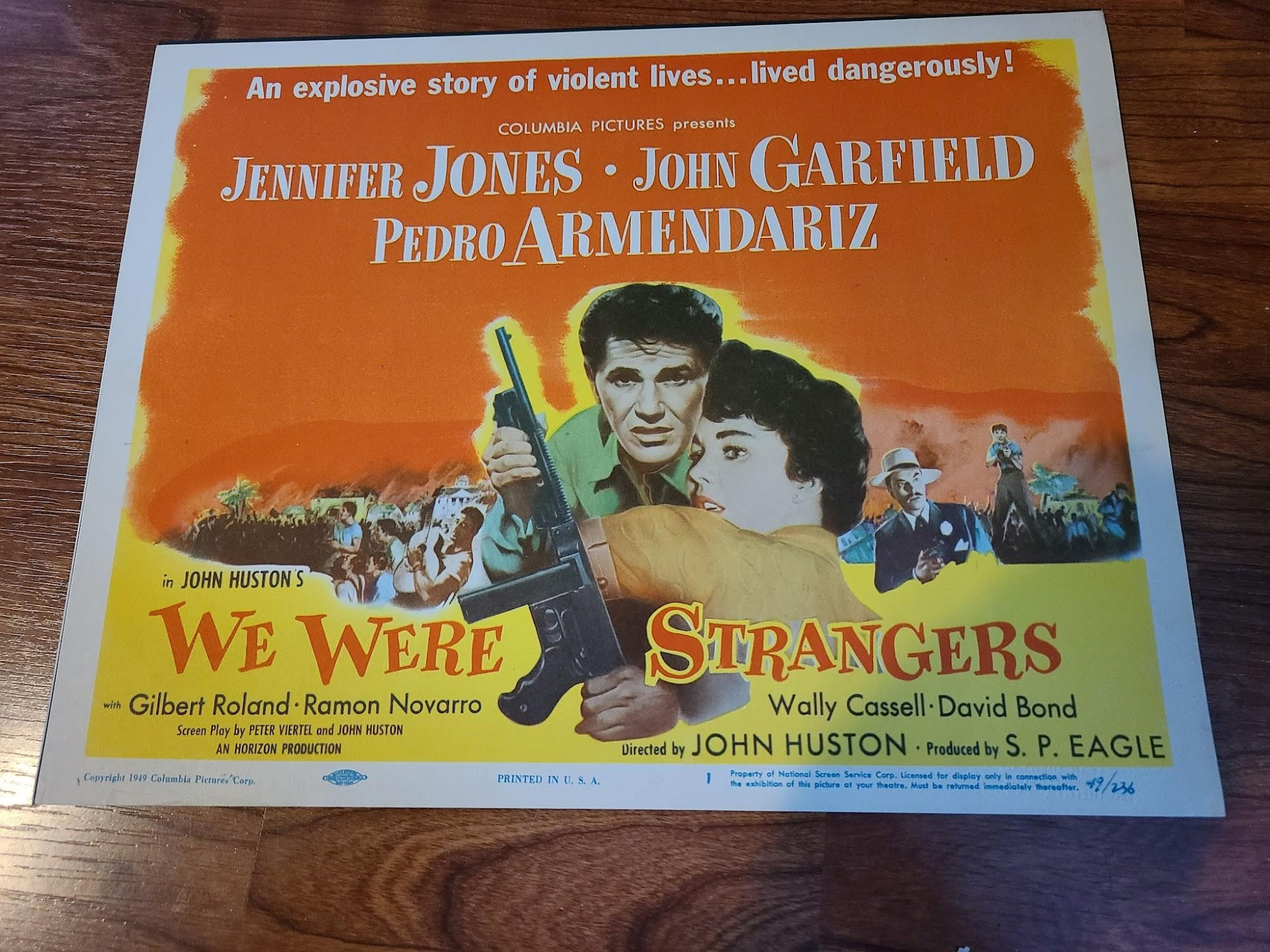 We Were Strangers 1949 Title Cards