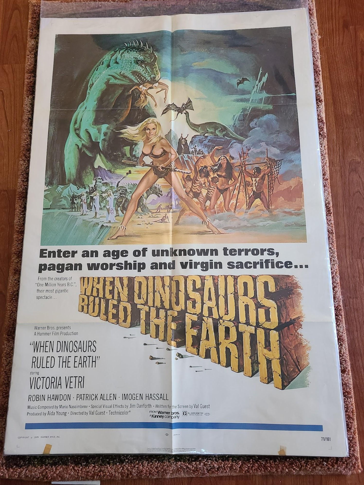 When Dinosaurs Ruled The Earth 1970 1 Sheets/US