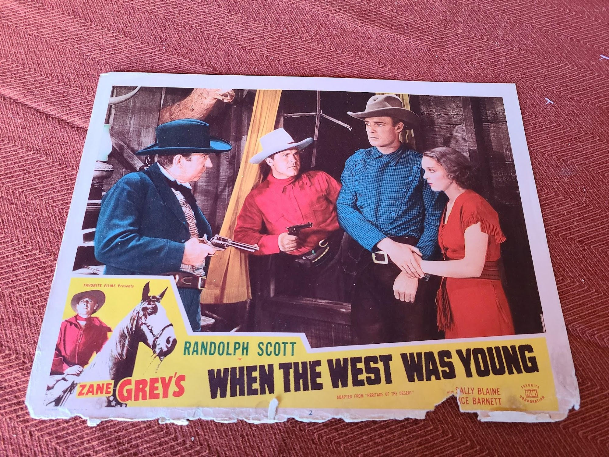 When The West Was Young 1932 Western Lobby Cards