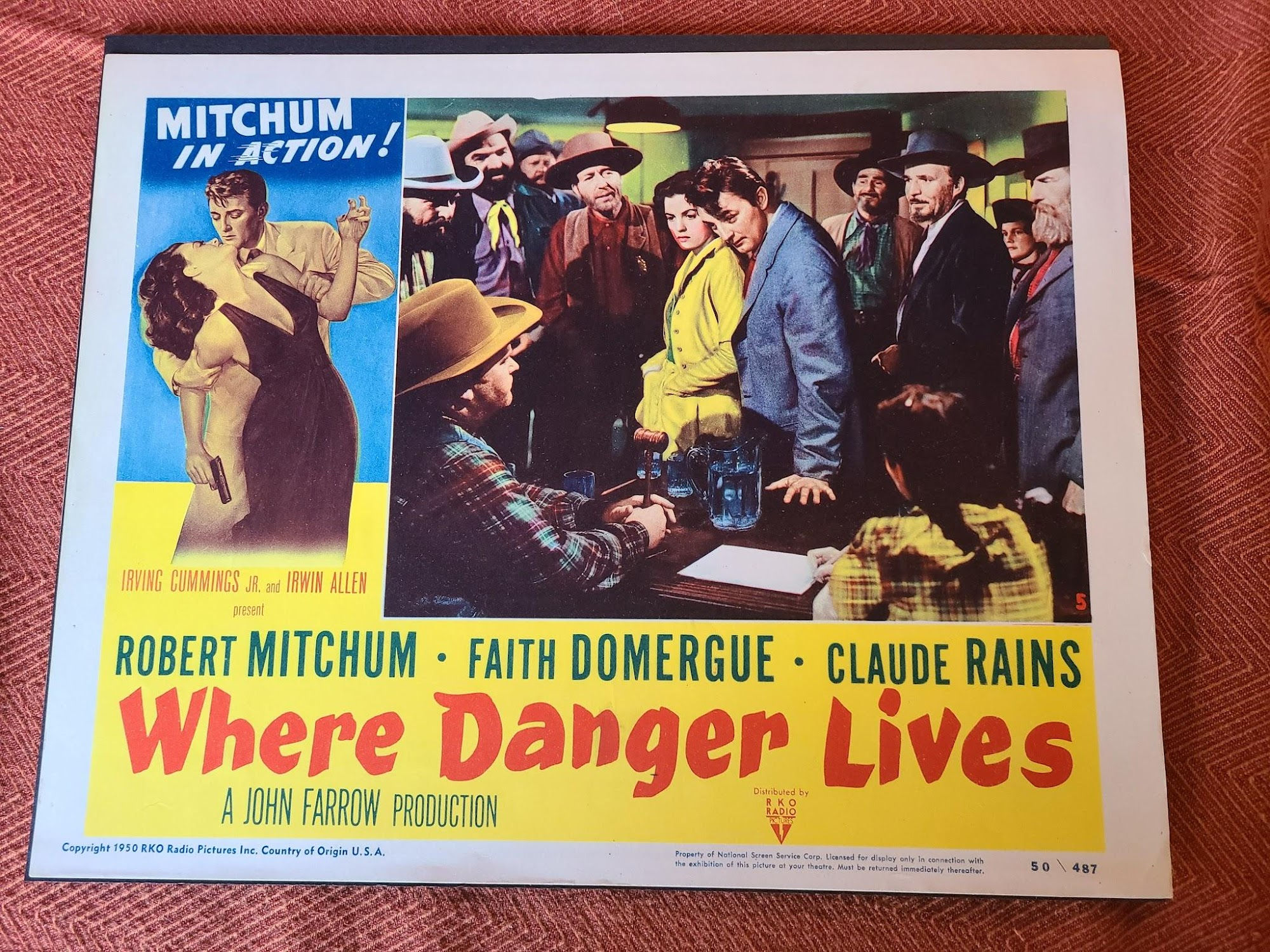 Where Danger Lives 1950 General Lobby Cards