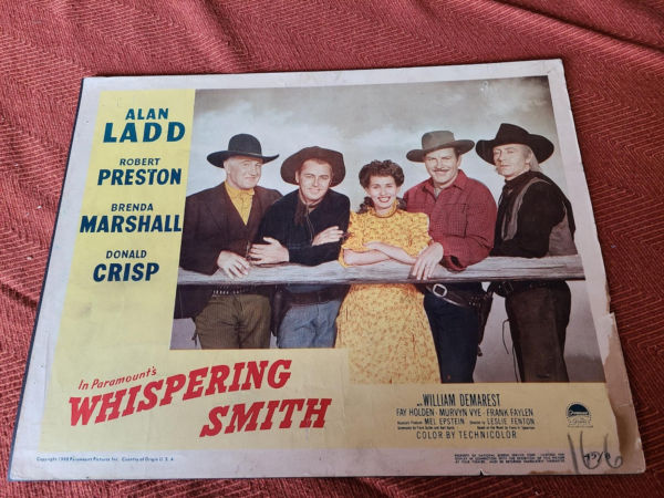 Whispering Smith 1948 Western Lobby Cards
