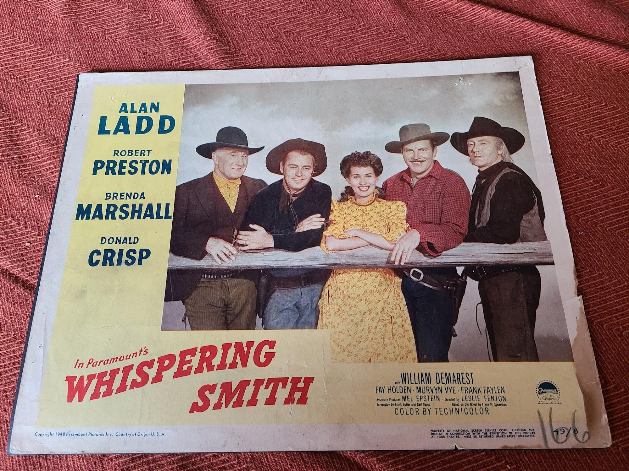 Whispering Smith 1948 Western Lobby Cards
