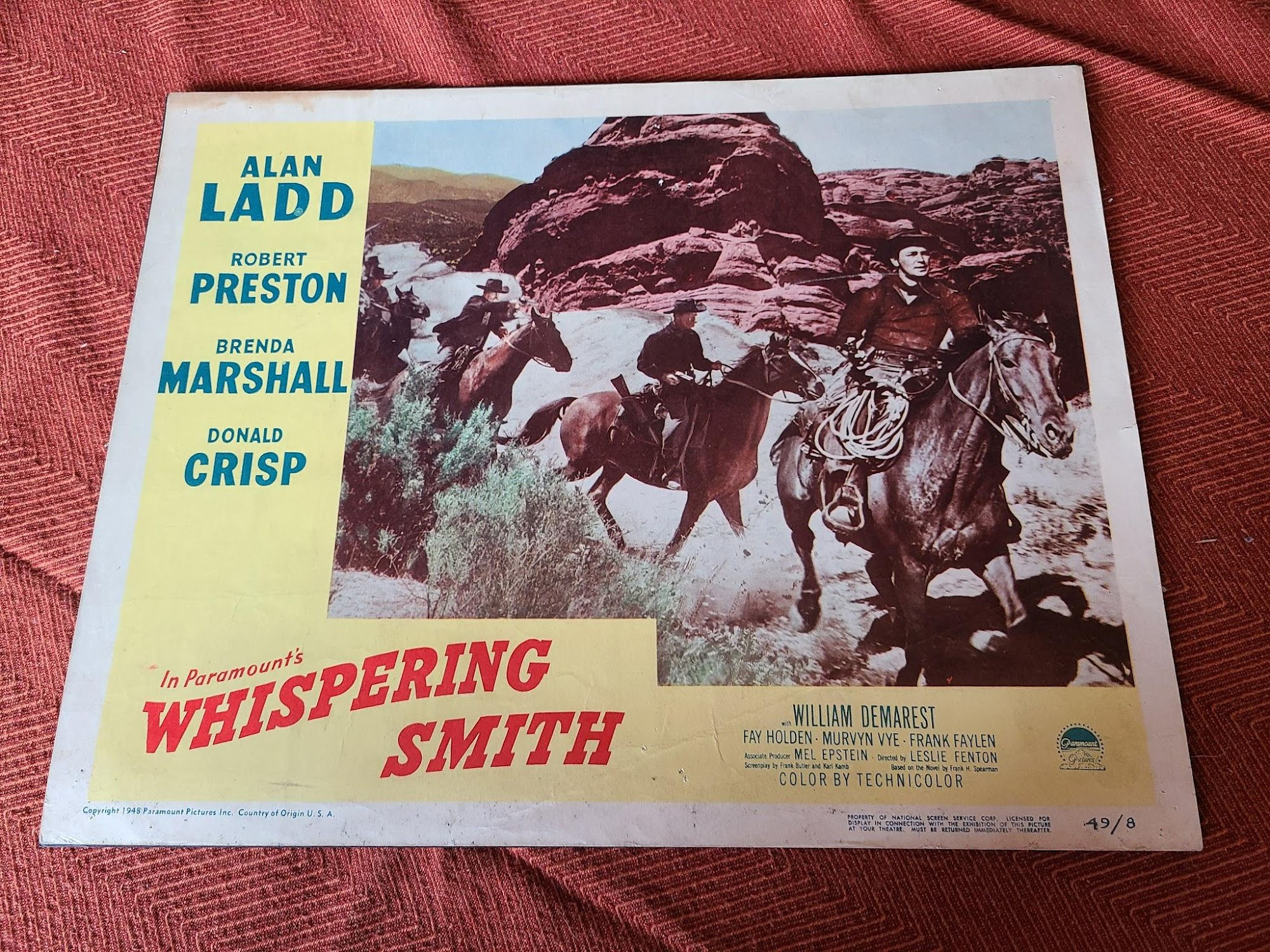 Whispering Smith 1948 Western Lobby Cards
