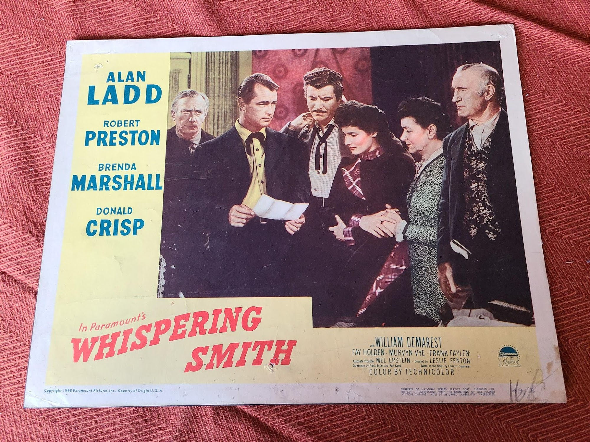 Whispering Smith 1948 Western Lobby Cards