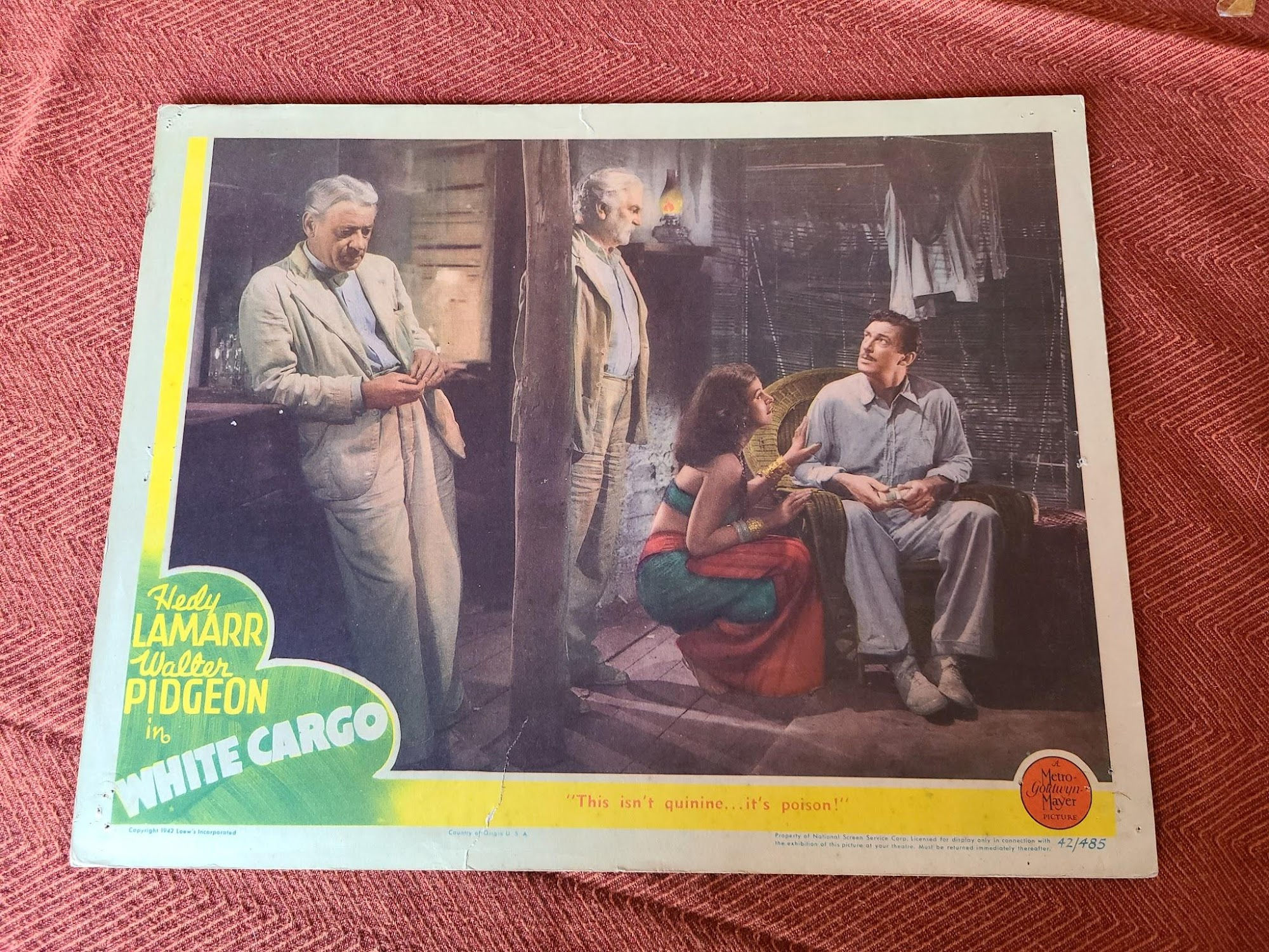 White Cargo 1942 General Lobby Cards