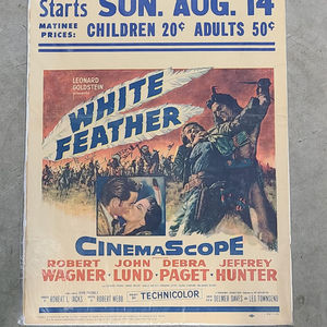 White Feather 1955 Window Cards