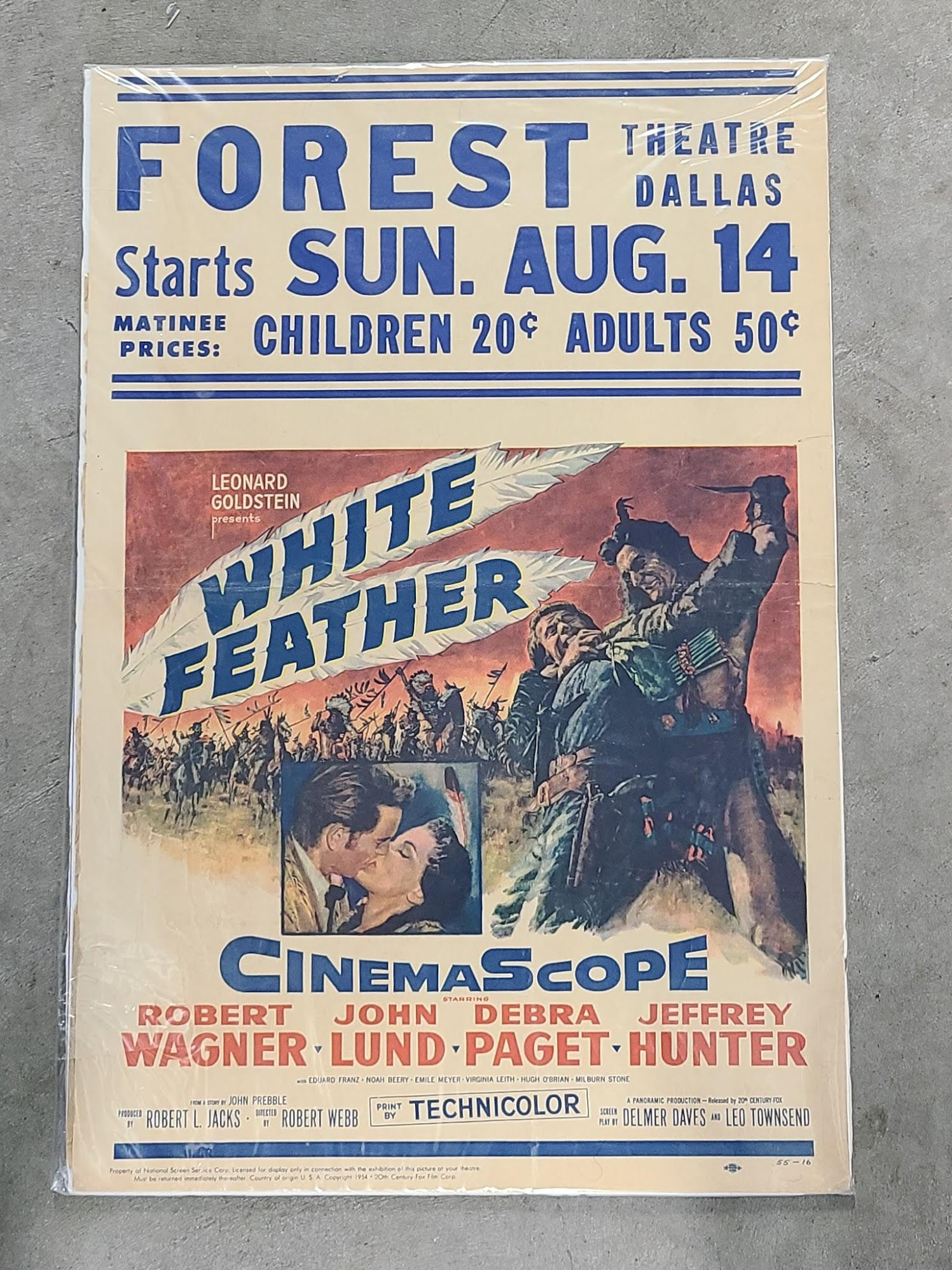 White Feather 1955 Window Cards