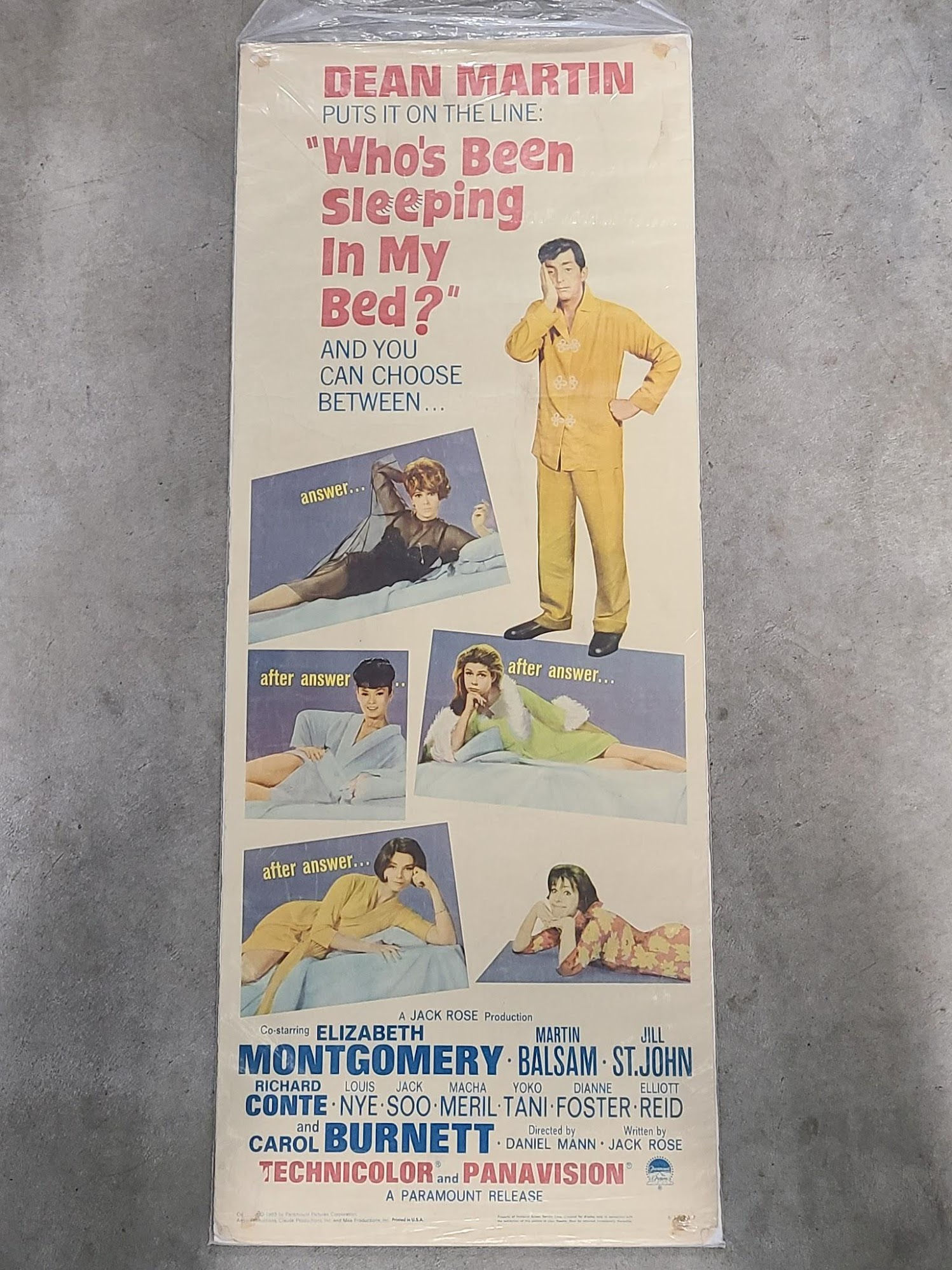 Who's Been Sleeping In My Bed 1963 Inserts