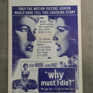 Why Must I Die? 1960 Window Cards