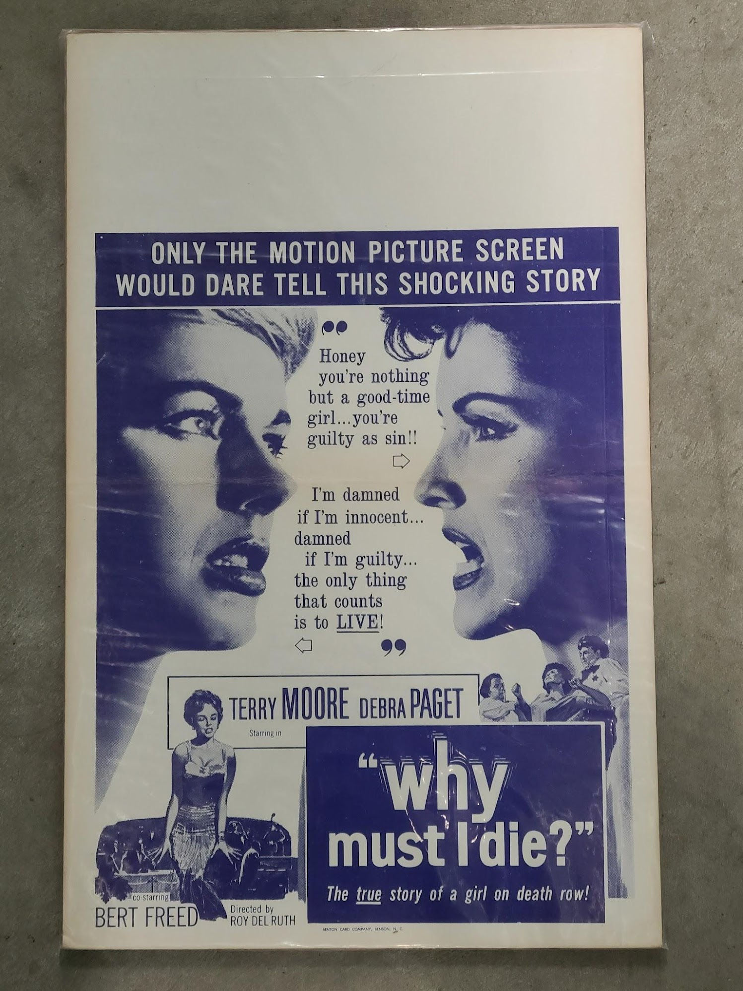Why Must I Die? 1960 Window Cards