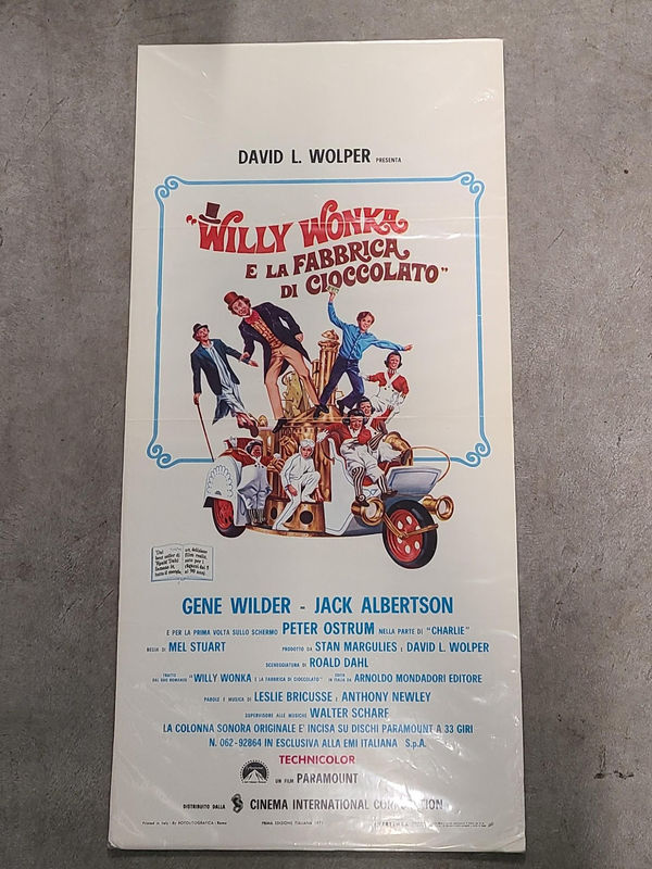 Wiillie Wonka & The Chocolate Factory 1971 Locodina