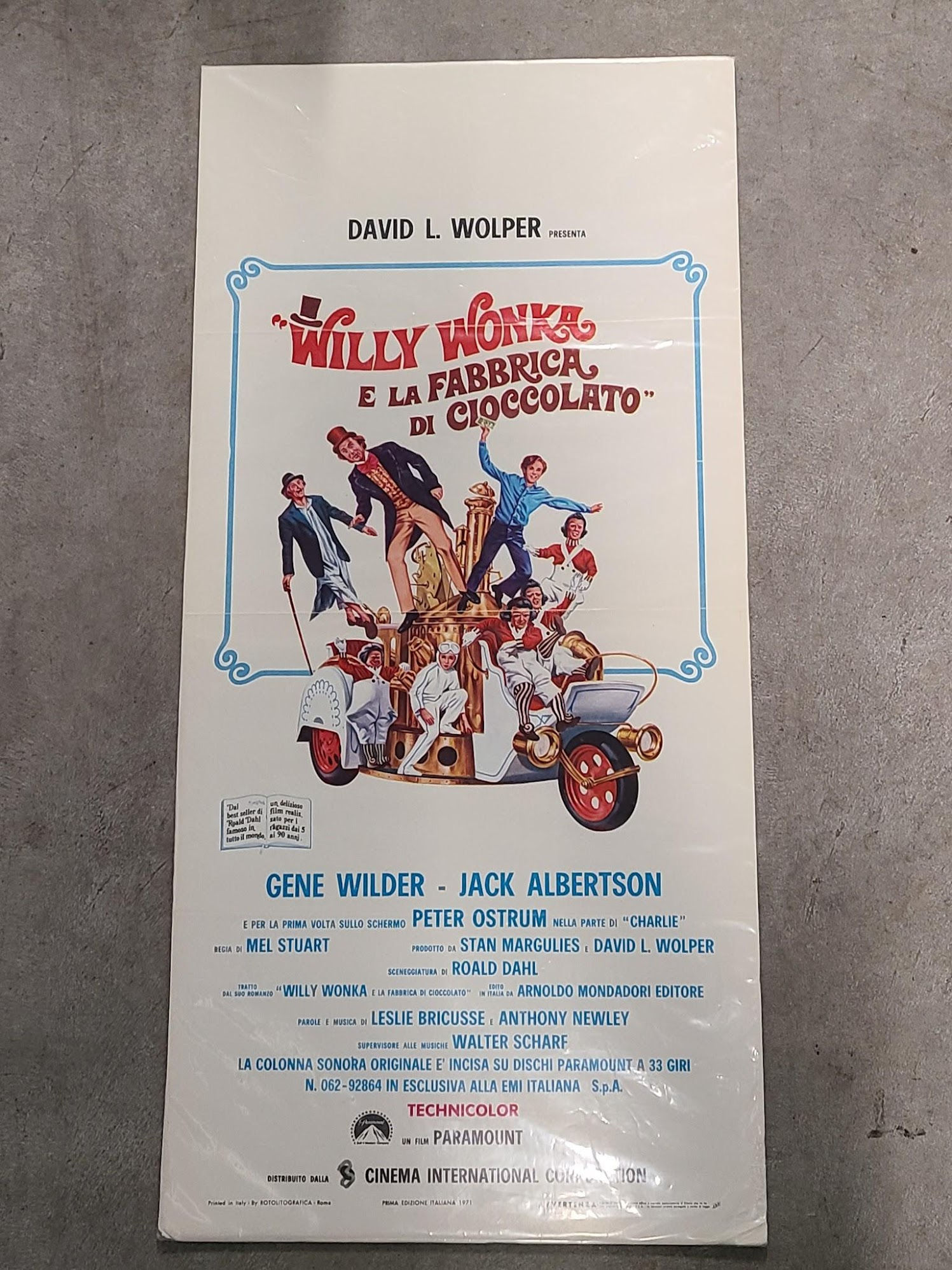 Wiillie Wonka & The Chocolate Factory 1971 Locodina