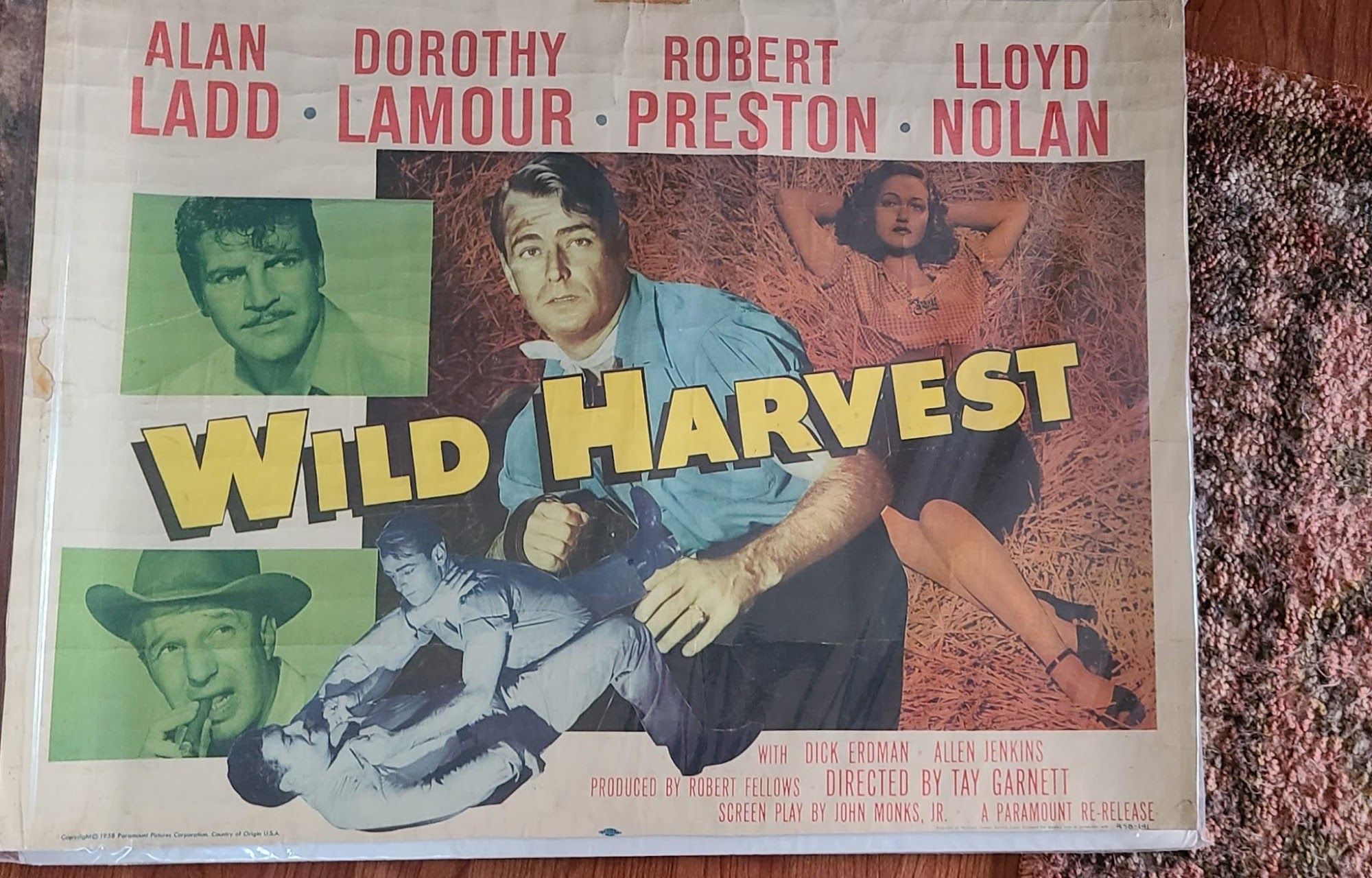 Wild Harvest 1947 Half Sheets