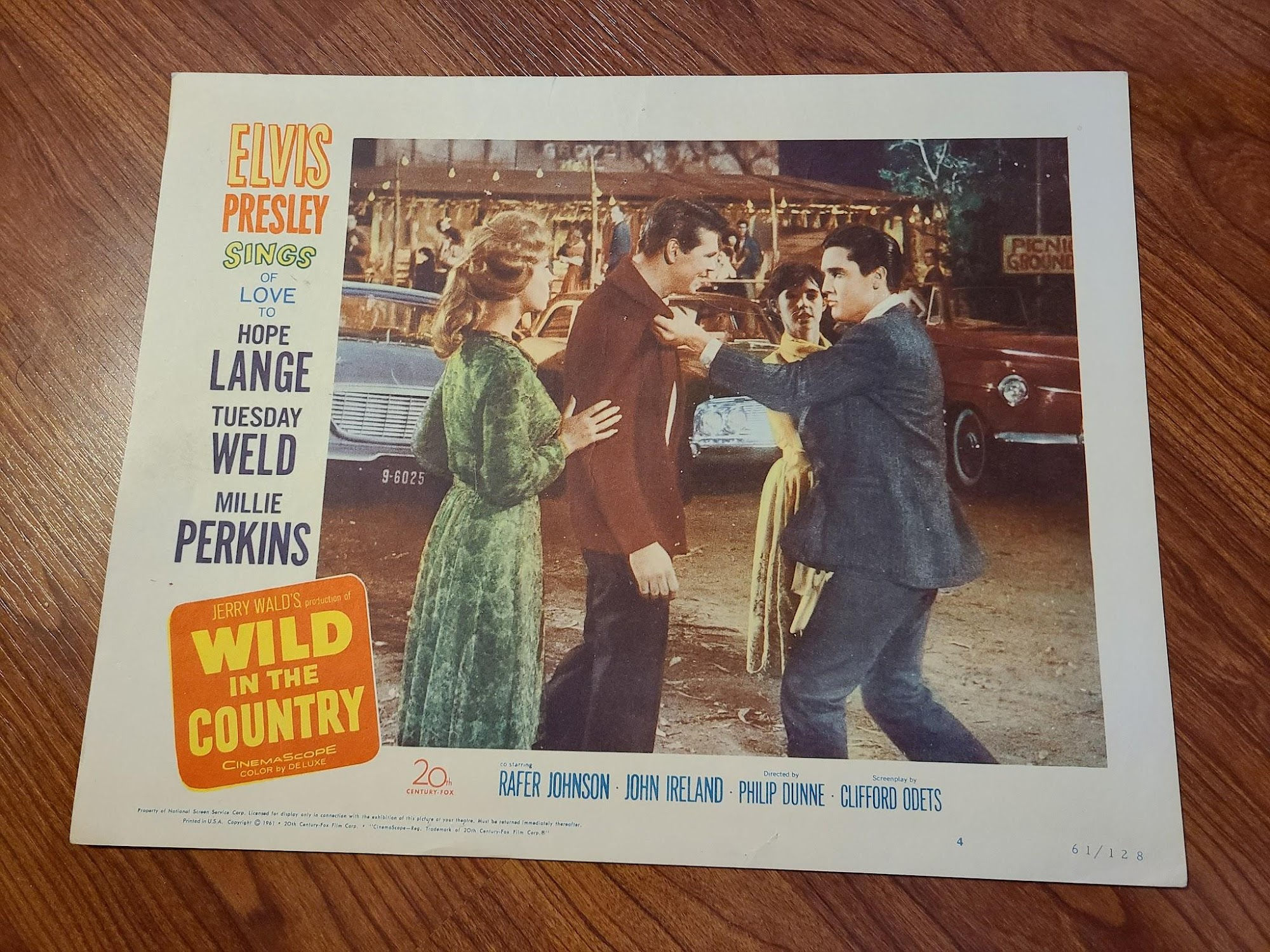 Wild In The Country 1961 General Lobby Cards