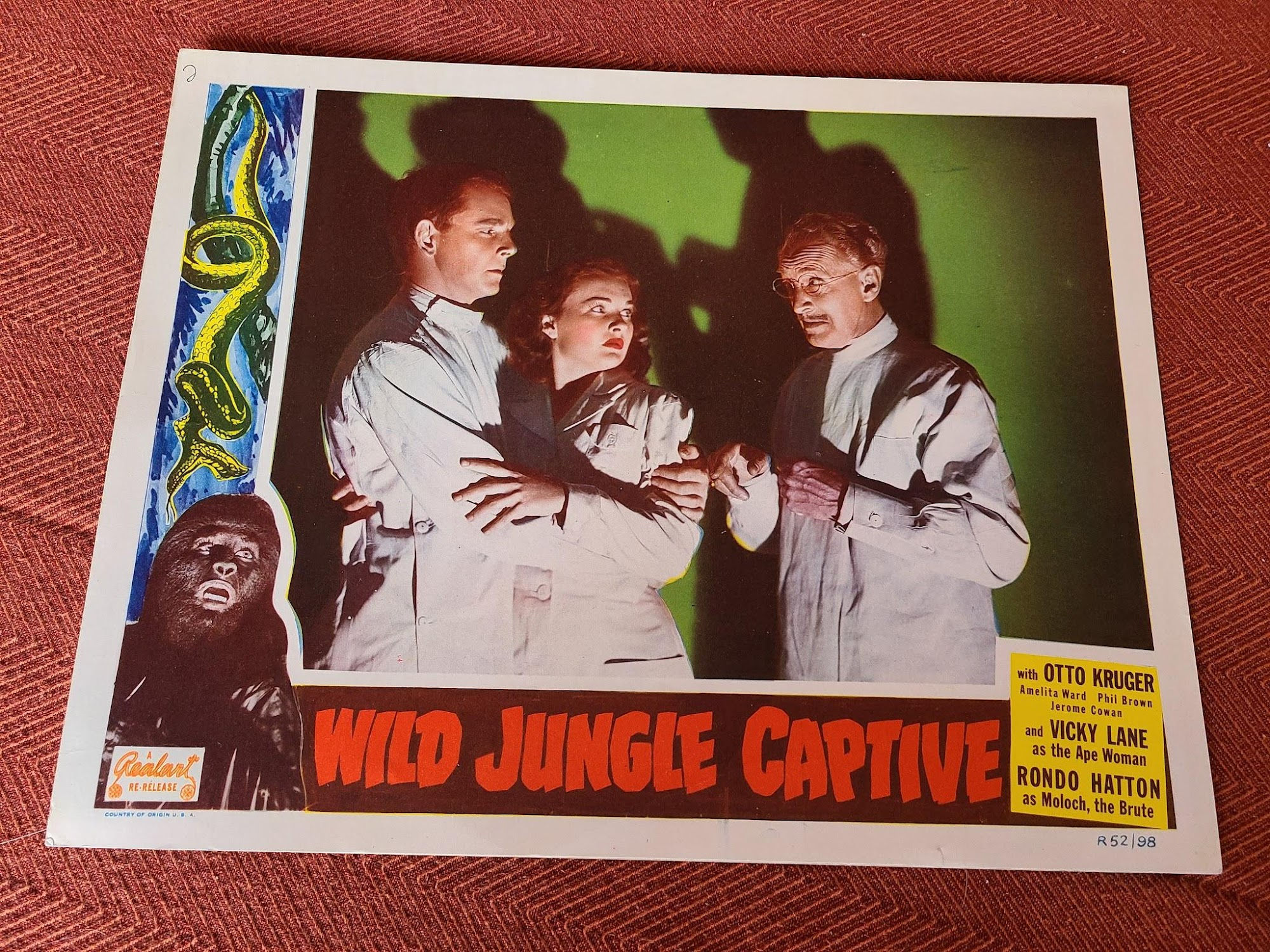 Wild Jungle Captive 1945 Scifi/Horror
