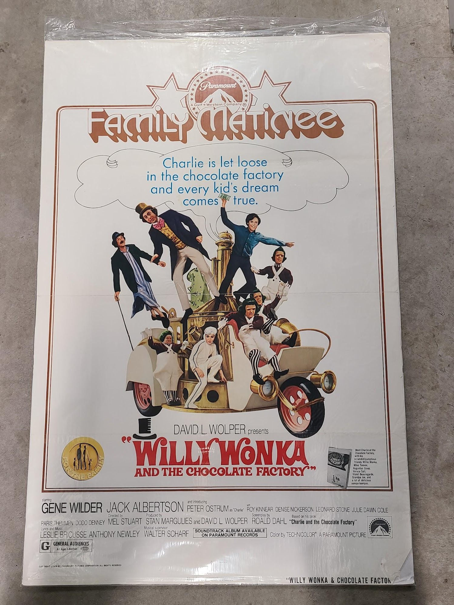 Willy Wonka & The Chocolate Factory 1971 1 Sheets/US