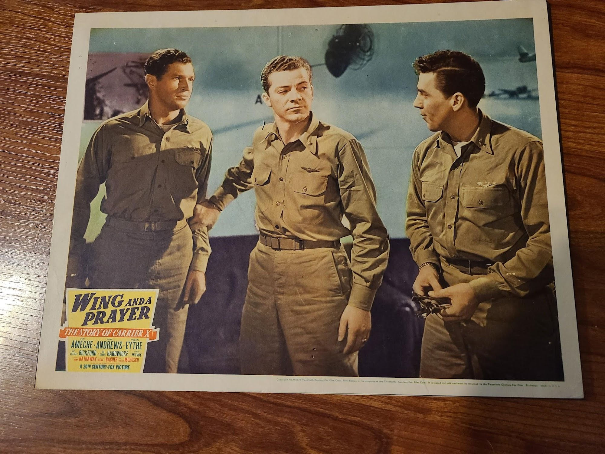 Wing  And  A  Prayer 1944 Military/Aviation Lobby Cards