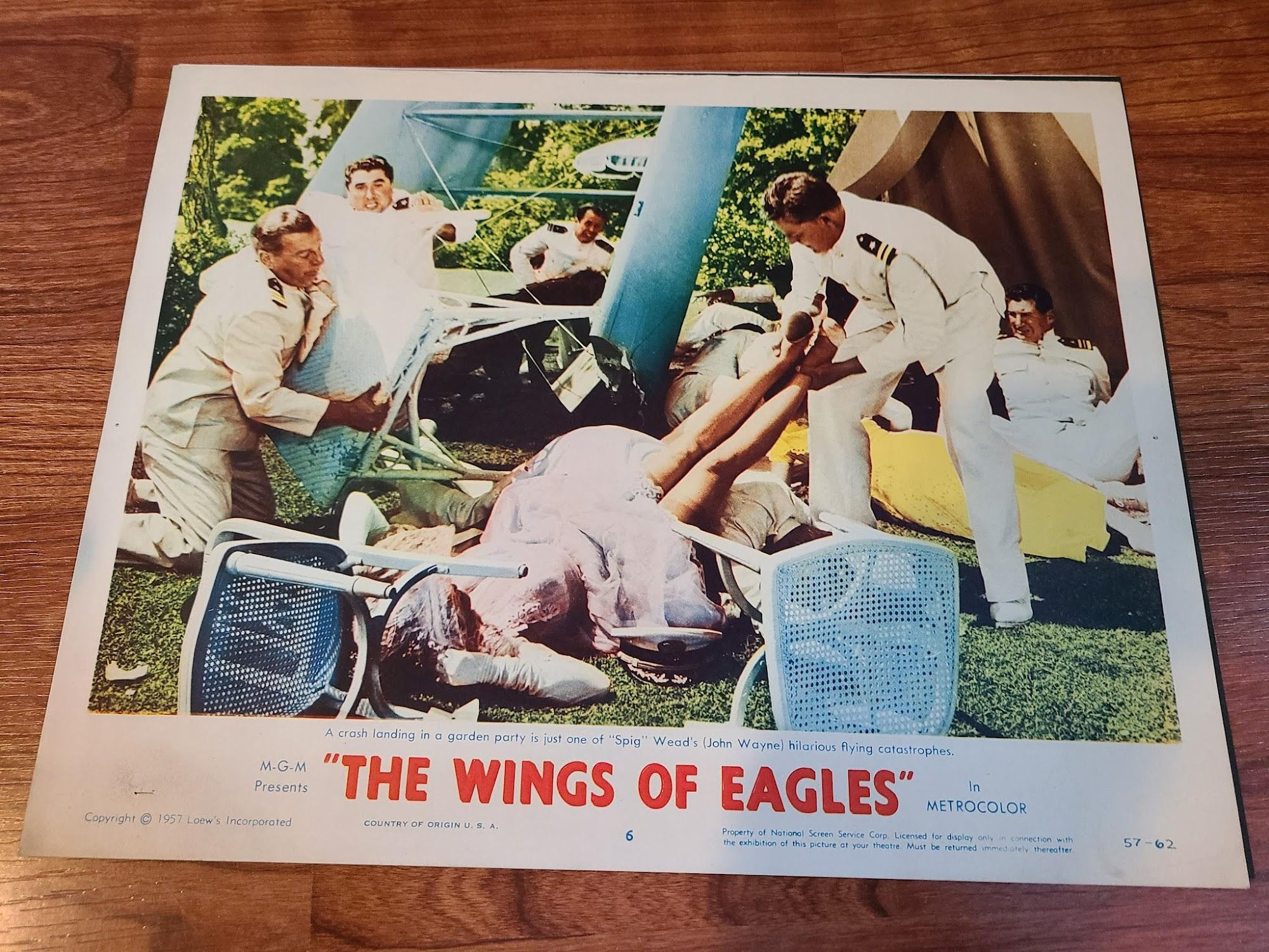 Wings of Eagles 1957 Military/Aviation Lobby Cards