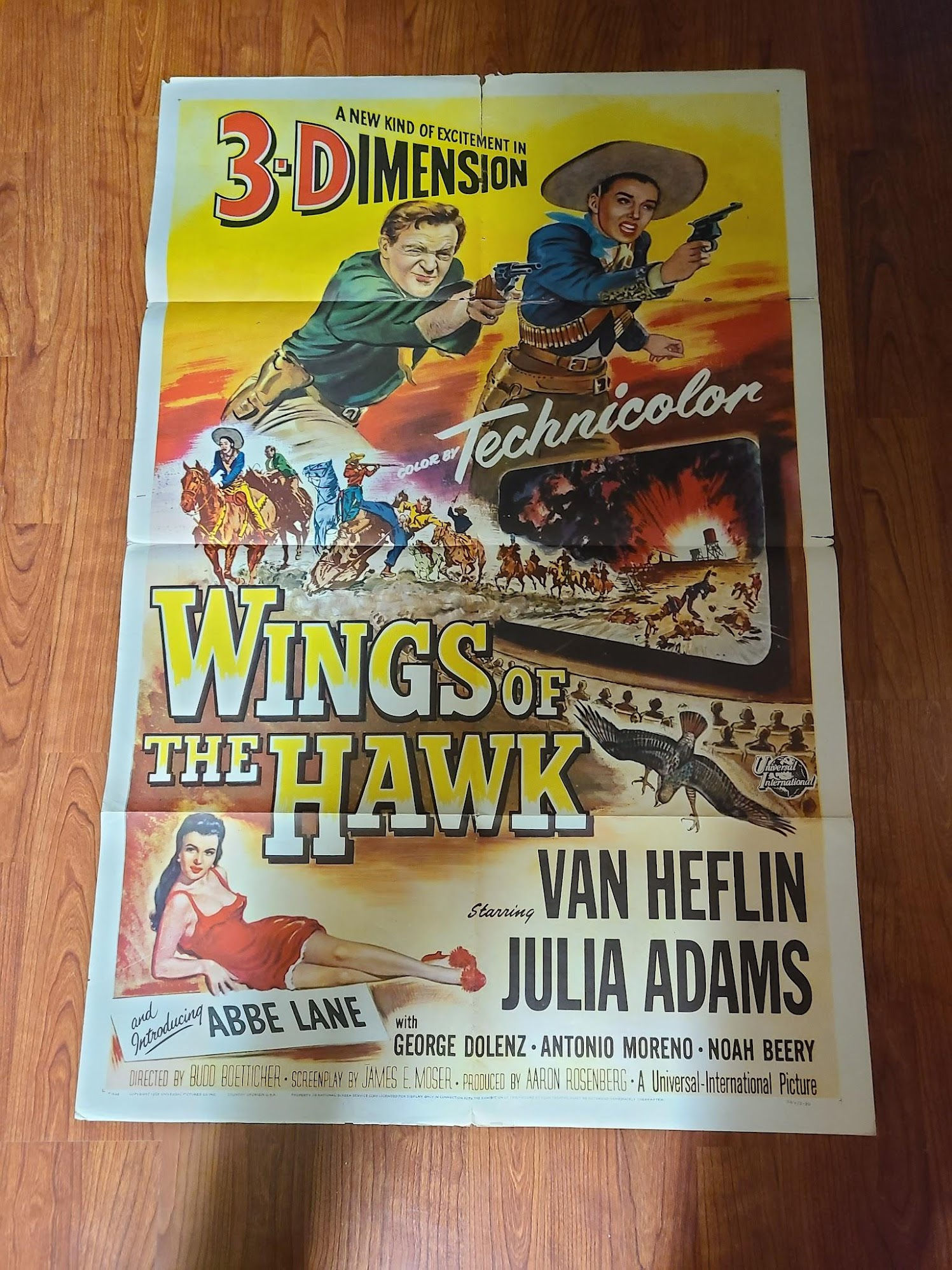 Wings of the Hawk 1953 1 Sheets/US