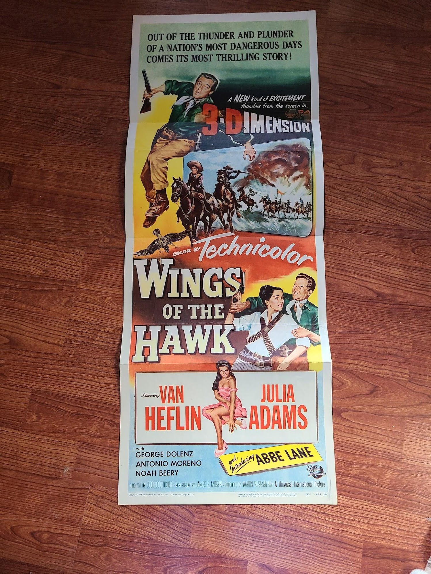 Wings Of The Hawk 1953 Inserts